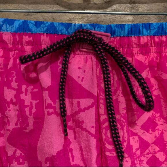 VINTAGE NWT Deadstock Surf Gear Neon 80's Swim Trunks Pink/Blue Size XL 40-42 - Picture 3 of 10